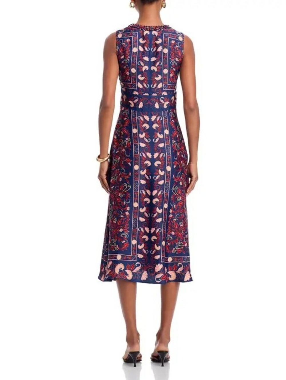 Farm Rio Boho Floral Scarf Midi Dress - Picture 3 of 15